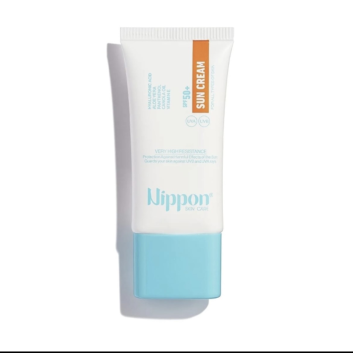 NIPPON Sun Cream -very high +resistance SPF 50 نيبون واق من اشعة الشمس مناسب لجميع أنواع البشرة 
